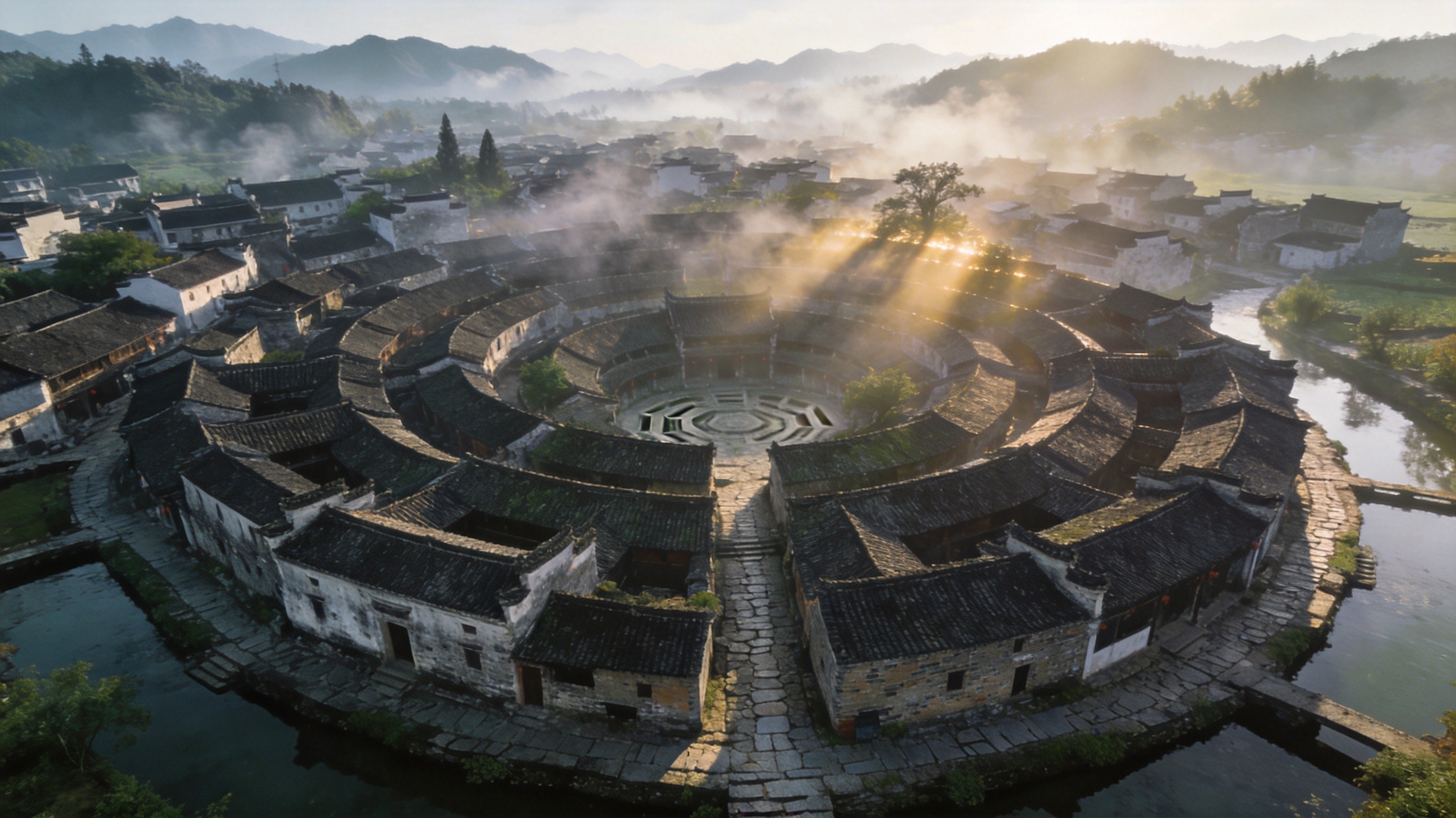 诸葛八卦村全景